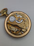 Circa 1900 Antique Paul Hemmeler Pocket Watch Gold Filled & Gunmetal Case Crystal Back Good Working Condition